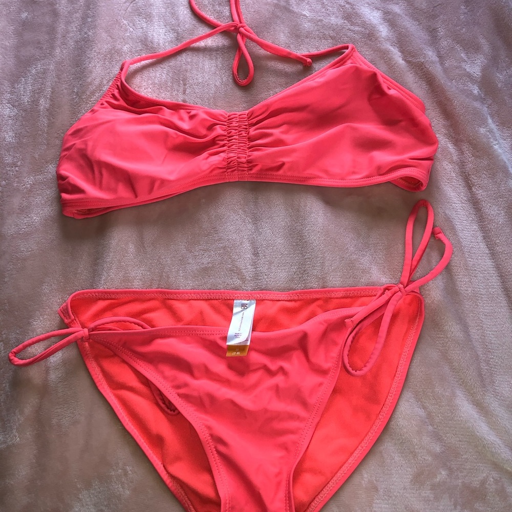 Pink bathing suit